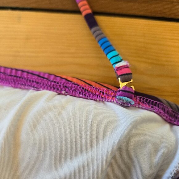 Victoria's Secret Striped Bandeau Halter Monokini, EUC - Picture 5 of 8